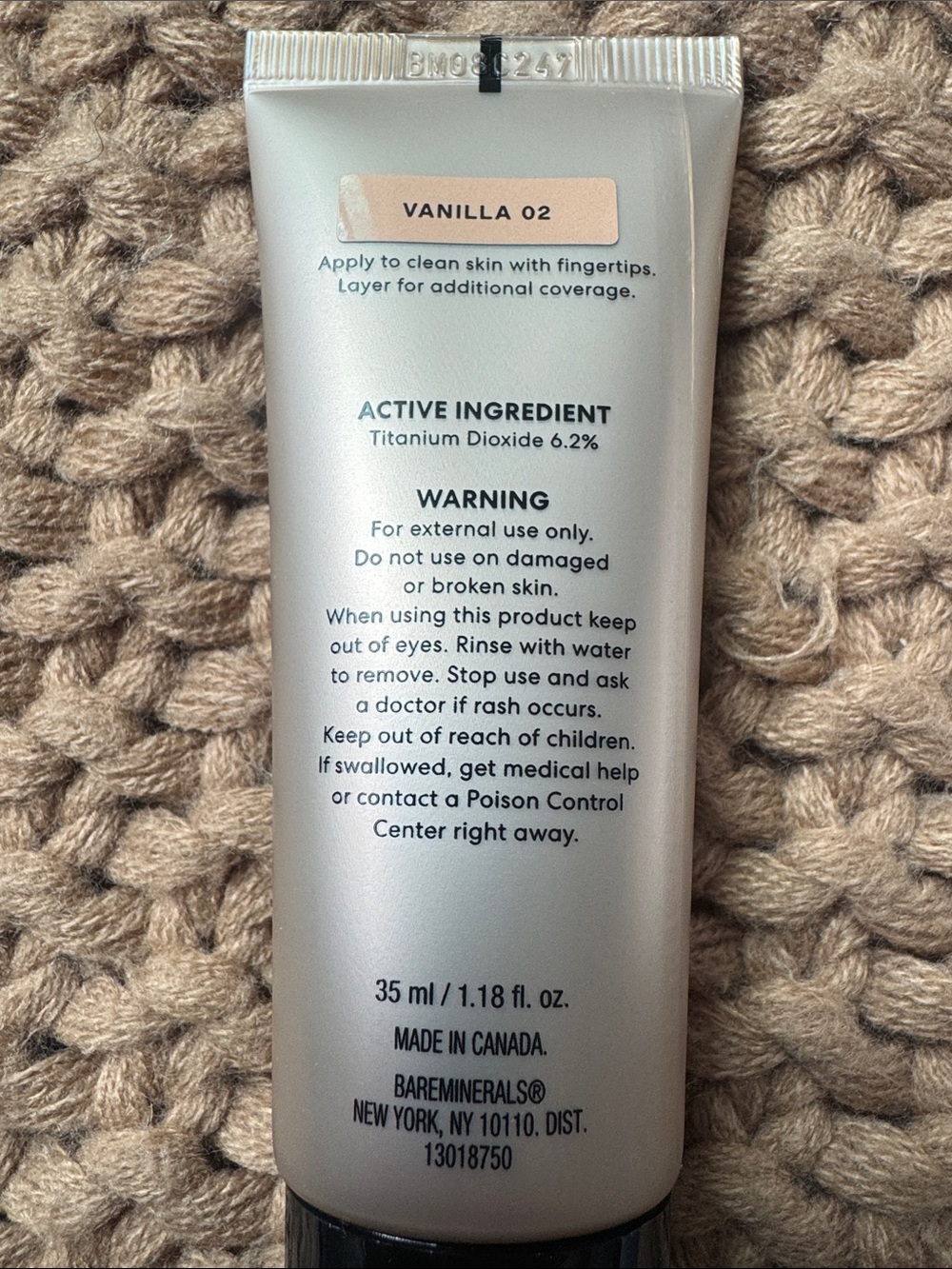 NEW bareMinerals Complexion Rescue Tinted Moisturizer Vanilla 02 35mL/1.18fl oz - Picture 4 of 7